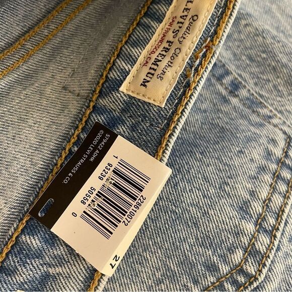 Levi's Wedgie High Rise Tapered Leg Button Fly Jeans Size 27 NWT - Picture 8 of 10